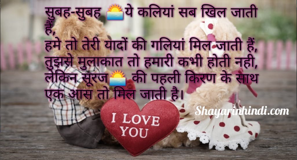 Good Morning Shayari, Quotes Images For Love In Hindi For Whatsapp Status